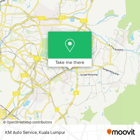 KM Auto Service map