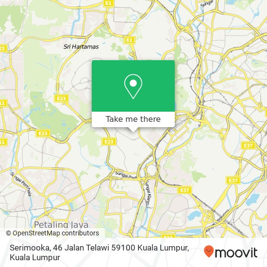 Serimooka, 46 Jalan Telawi 59100 Kuala Lumpur map