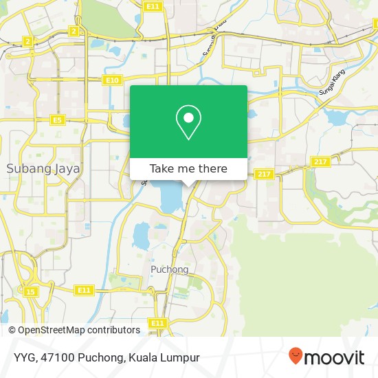 YYG, 47100 Puchong map