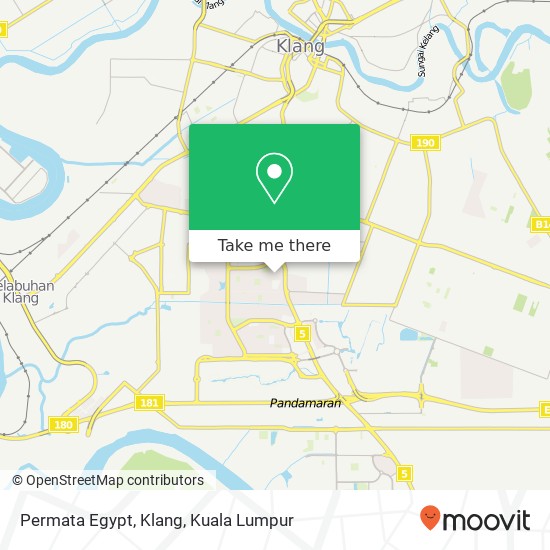 Permata Egypt, Klang map