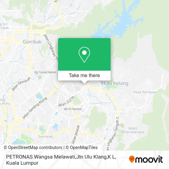 Peta PETRONAS Wangsa Melawati,Jln Ulu Klang,K L
