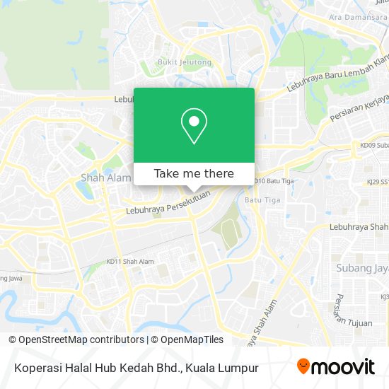 Peta Koperasi Halal Hub Kedah Bhd.