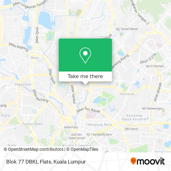 Peta Blok 77 DBKL Flats