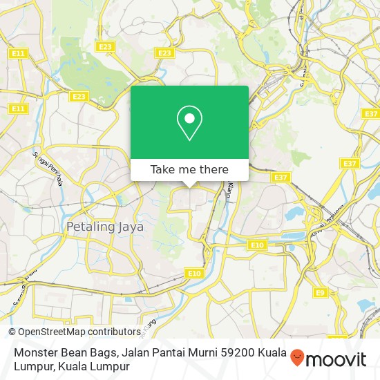 Monster Bean Bags, Jalan Pantai Murni 59200 Kuala Lumpur map