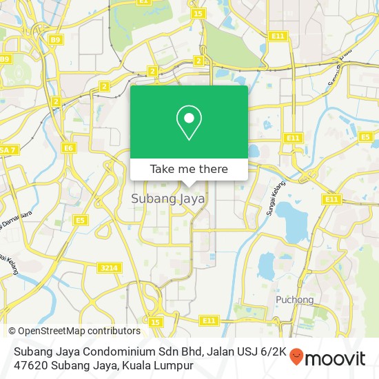 Subang Jaya Condominium Sdn Bhd, Jalan USJ 6 / 2K 47620 Subang Jaya map