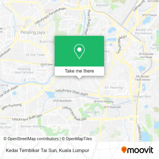 Kedai Tembikar Tai Sun map
