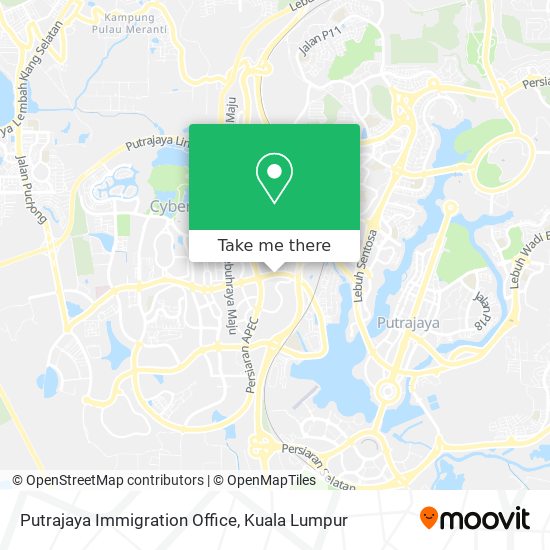 Putrajaya Immigration Office map