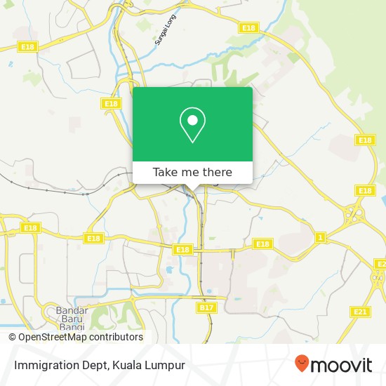 Immigration Dept map