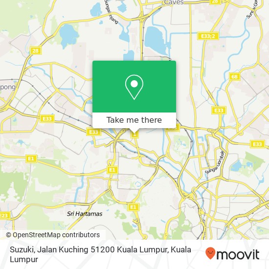 Suzuki, Jalan Kuching 51200 Kuala Lumpur map