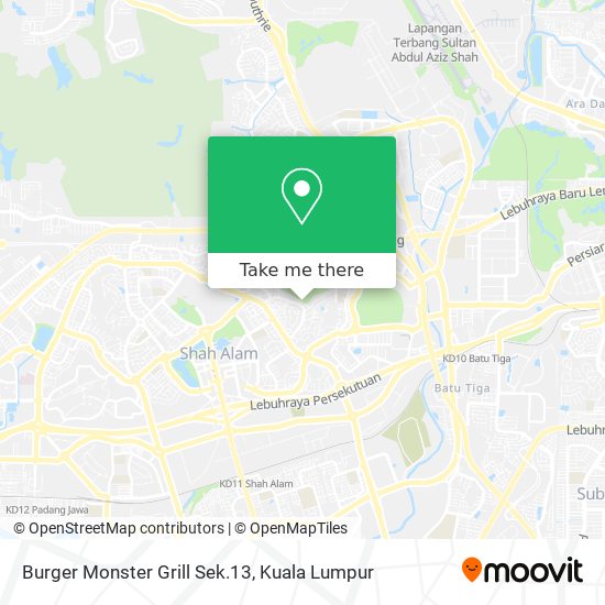 Burger Monster Grill Sek.13 map