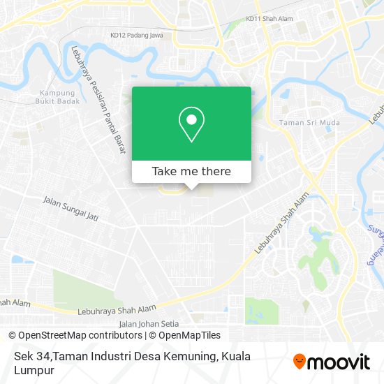 Peta Sek 34,Taman Industri Desa Kemuning