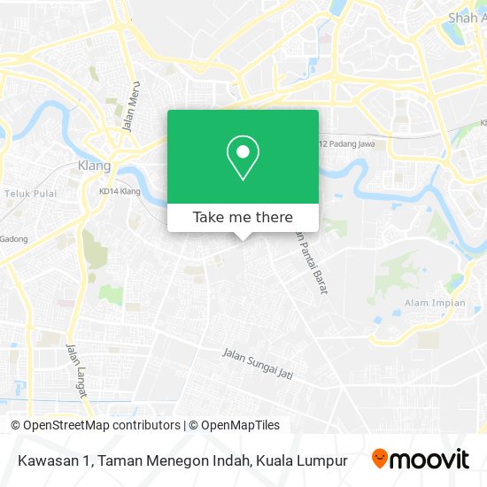 Kawasan 1, Taman Menegon Indah map