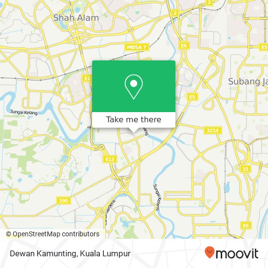 Dewan Kamunting map