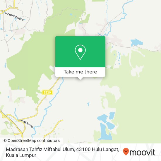 Madrasah Tahfiz Miftahul Ulum, 43100 Hulu Langat map