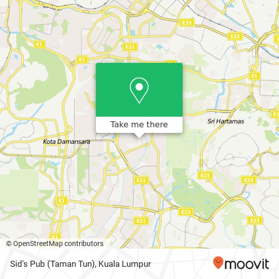 Sid's Pub (Taman Tun) map