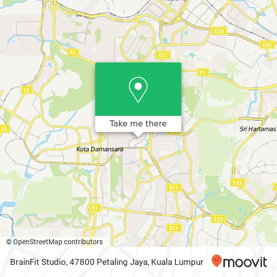 BrainFit Studio, 47800 Petaling Jaya map