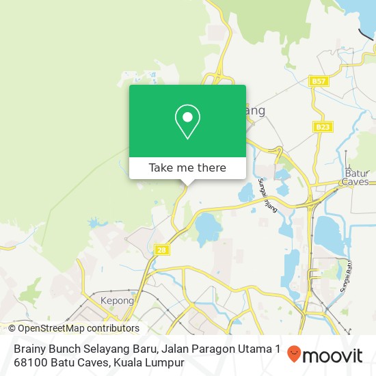 Brainy Bunch Selayang Baru, Jalan Paragon Utama 1 68100 Batu Caves map