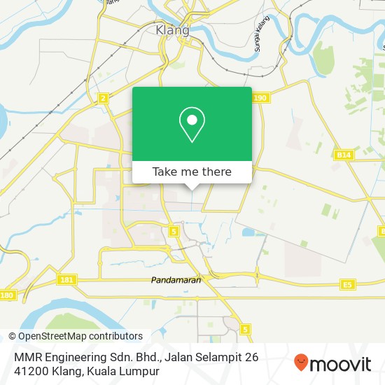 MMR Engineering Sdn. Bhd., Jalan Selampit 26 41200 Klang map