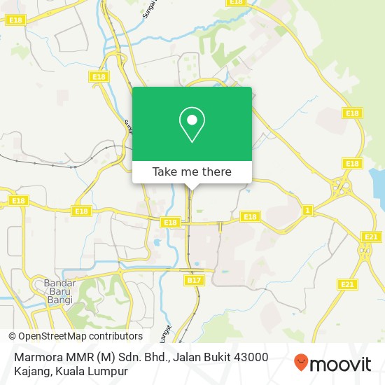 Marmora MMR (M) Sdn. Bhd., Jalan Bukit 43000 Kajang map