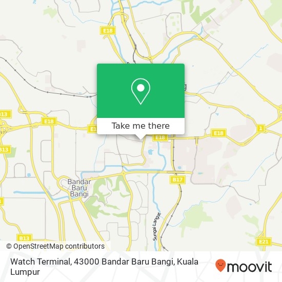 Watch Terminal, 43000 Bandar Baru Bangi map