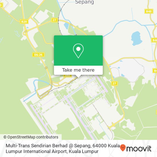 Multi-Trans Sendirian Berhad @ Sepang, 64000 Kuala Lumpur International Airport map