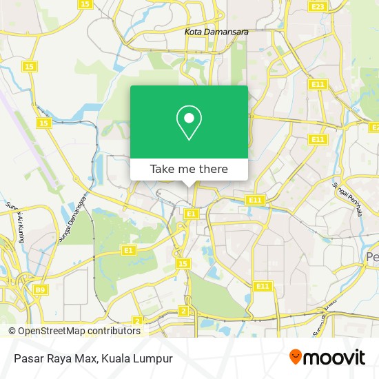 Pasar Raya Max map