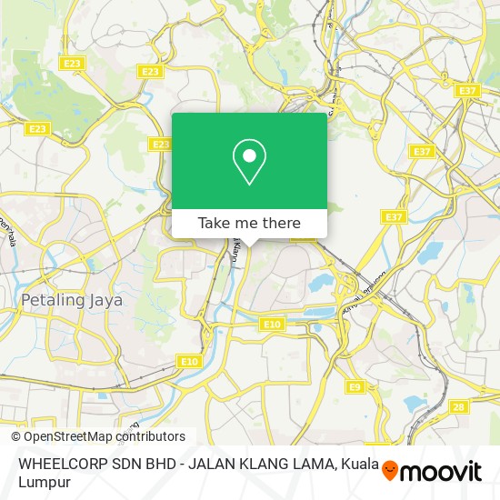 WHEELCORP SDN BHD - JALAN KLANG LAMA map