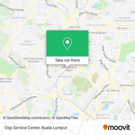 Digi Service Center map