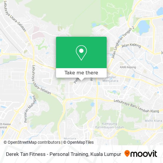 Derek Tan Fitness - Personal Training map