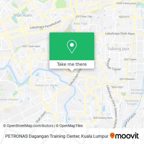 Peta PETRONAS Dagangan Training Center