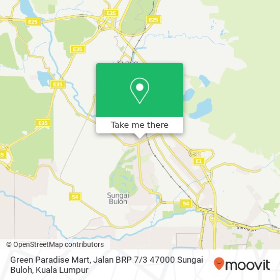 Green Paradise Mart, Jalan BRP 7 / 3 47000 Sungai Buloh map