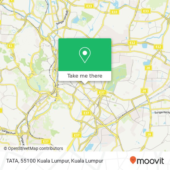 TATA, 55100 Kuala Lumpur map