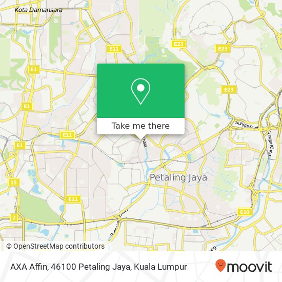 AXA Affin, 46100 Petaling Jaya map