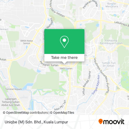 Uniqbe (M) Sdn. Bhd. map