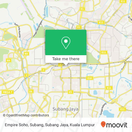 Empire Soho, Subang, Subang Jaya map