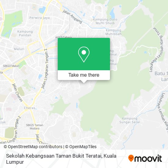 Peta Sekolah Kebangsaan Taman Bukit Teratai