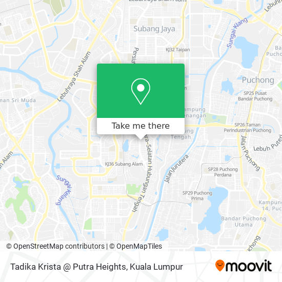 Tadika Krista @ Putra Heights map