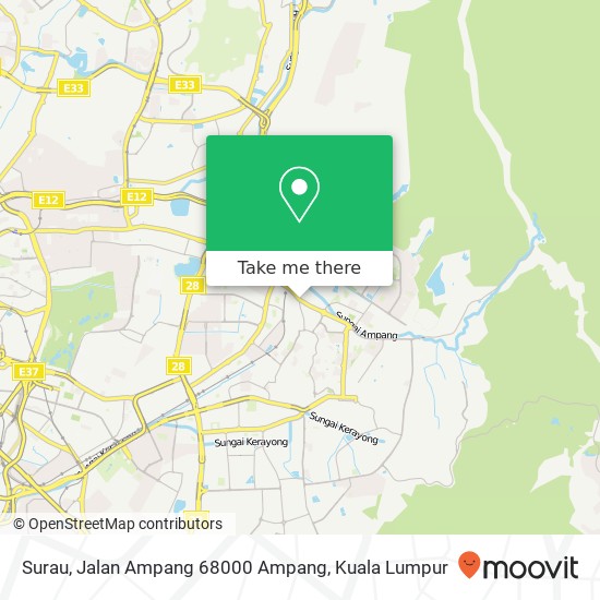 Surau, Jalan Ampang 68000 Ampang map