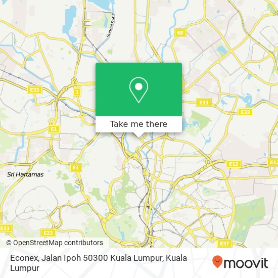 Econex, Jalan Ipoh 50300 Kuala Lumpur map