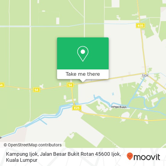 Peta Kampung Ijok, Jalan Besar Bukit Rotan 45600 Ijok