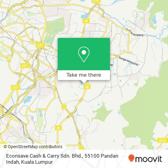 Econsave Cash & Carry Sdn. Bhd., 55100 Pandan Indah map