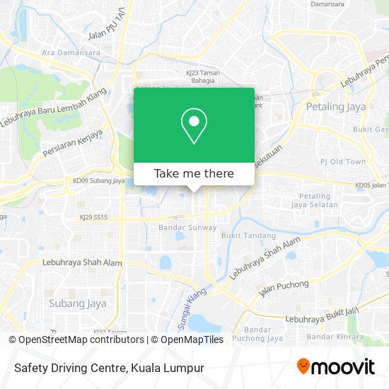 Safety Driving Centre map