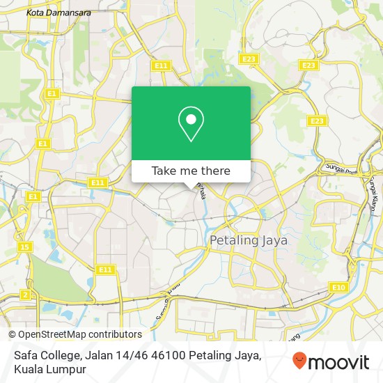 Safa College, Jalan 14 / 46 46100 Petaling Jaya map