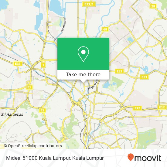 Midea, 51000 Kuala Lumpur map