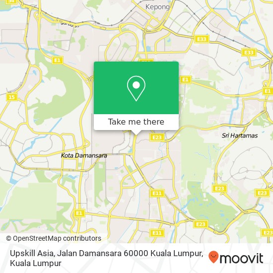 Upskill Asia, Jalan Damansara 60000 Kuala Lumpur map
