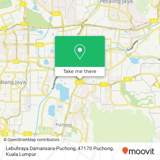 Peta Lebuhraya Damansara-Puchong, 47170 Puchong