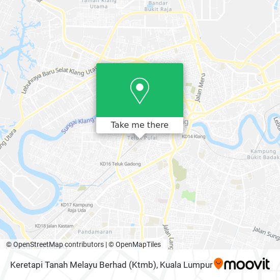 Keretapi Tanah Melayu Berhad (Ktmb) map