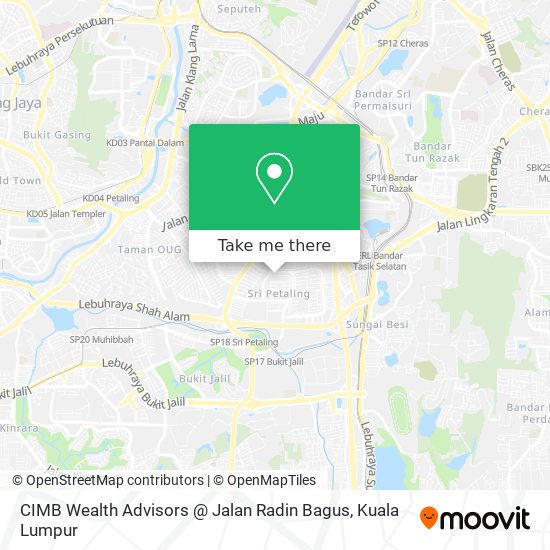 CIMB Wealth Advisors @ Jalan Radin Bagus map