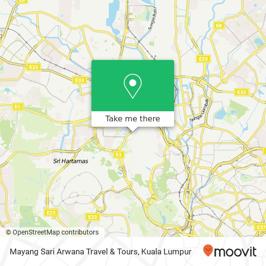 Mayang Sari Arwana Travel & Tours map