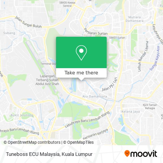 Peta Tuneboss ECU Malaysia